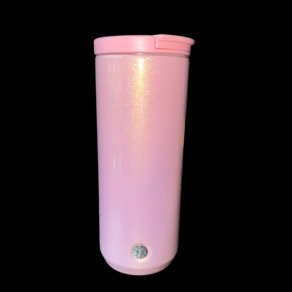 Starbucks 2020 Ombre Gradient Pink Glitter Stainless Steel Tumbler 12 ounces